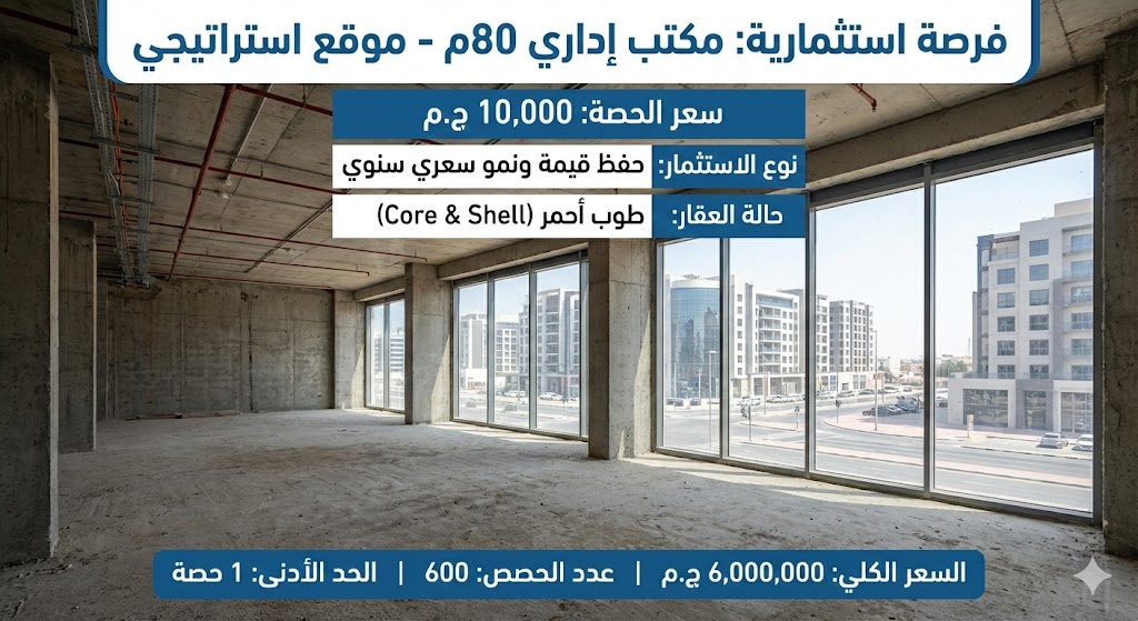 مكتب إداري - التجمع الخامس (منطقة المال والأعمال)