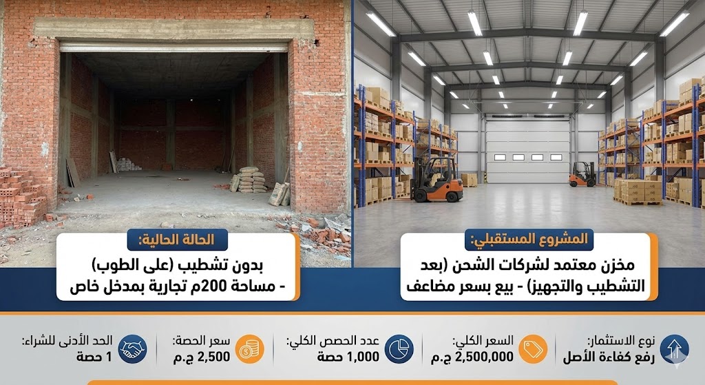 مخزن لوجستي - فيصل (تحويل نشاط)